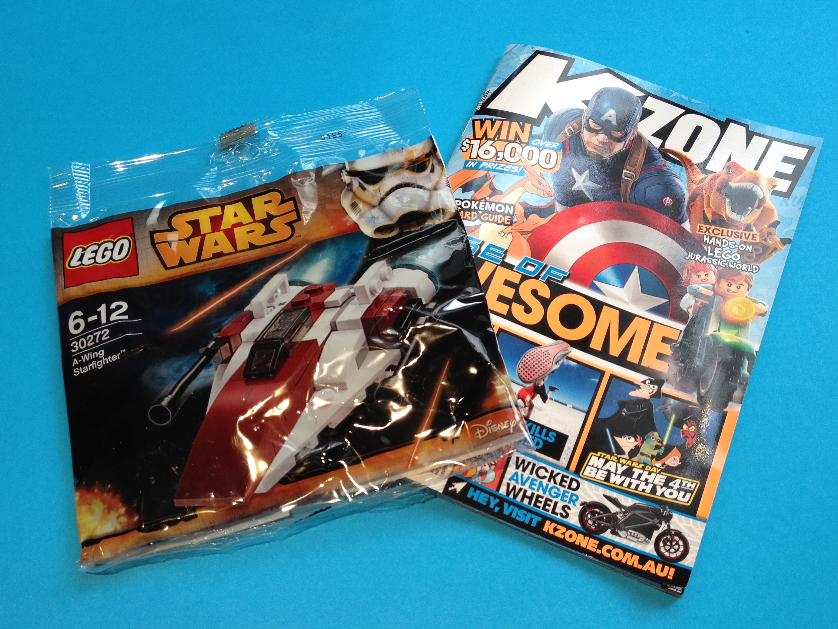 KZone Magazine and Lego A-Wing.JPG