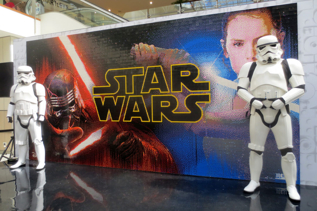 LEGO Star Wars 20th Anniversary Mosaic at Westfield, St Lukes Shopping Mall