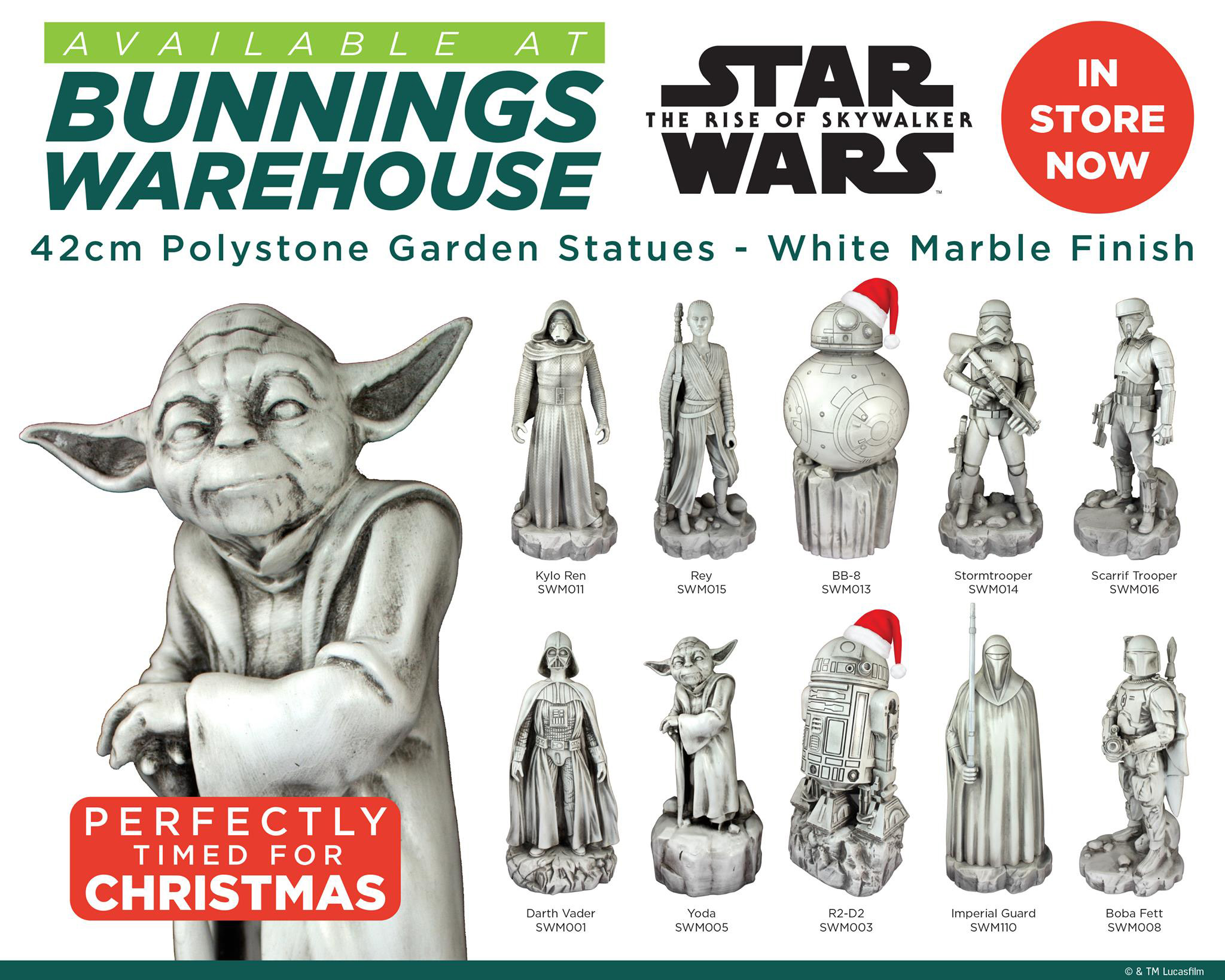 Back for 2019! Star Wars Garden Statues at Bunnings SWNZ, Star Wars